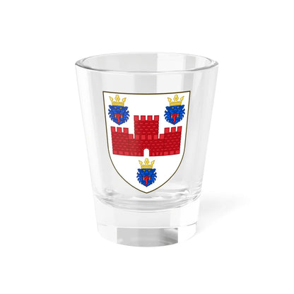 Coat of arms of Ribe County (Denmark) (Coat of Arms) Shot Glass 1.5oz 1.5oz - Go Mug Yourself