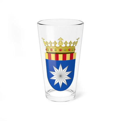 Coat of Arms of Ribera Baja del Ebro (Spain) (Coat of Arms) Pint Glass 16oz 16oz - Go Mug Yourself
