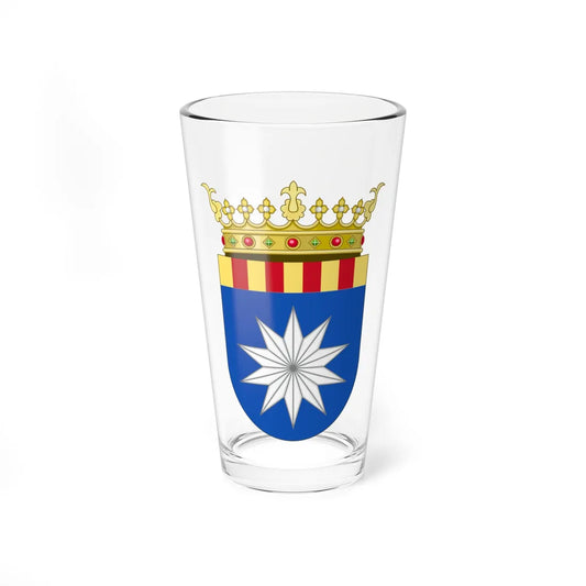 Coat of Arms of Ribera Baja del Ebro (Spain) (Coat of Arms) Pint Glass 16oz 16oz - Go Mug Yourself