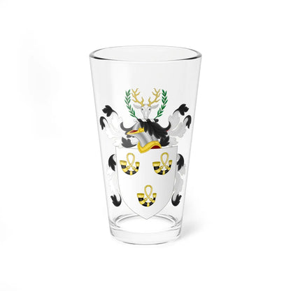 Coat of Arms of Richard Bellingham (United States) (Coat of Arms) Pint Glass 16oz 16oz - Go Mug Yourself
