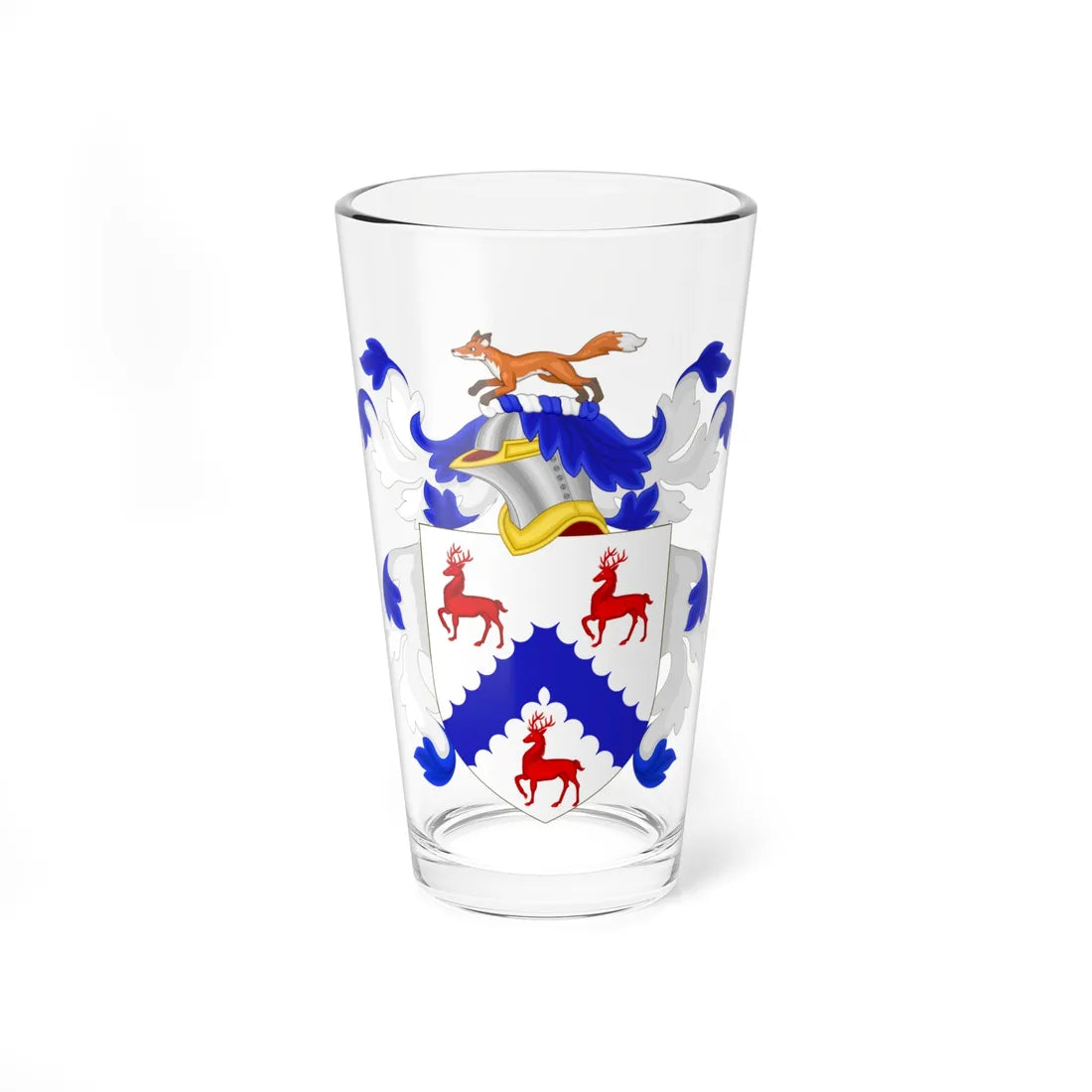 Coat of Arms of Richard Dana (United States) (Coat of Arms) Pint Glass 16oz 16oz - Go Mug Yourself