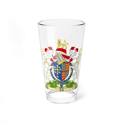 Coat of Arms of Richard II of England 1377-1399 Variant Motto 3 (England) (Coat of Arms) Pint Glass 16oz 16oz - Go Mug Yourself