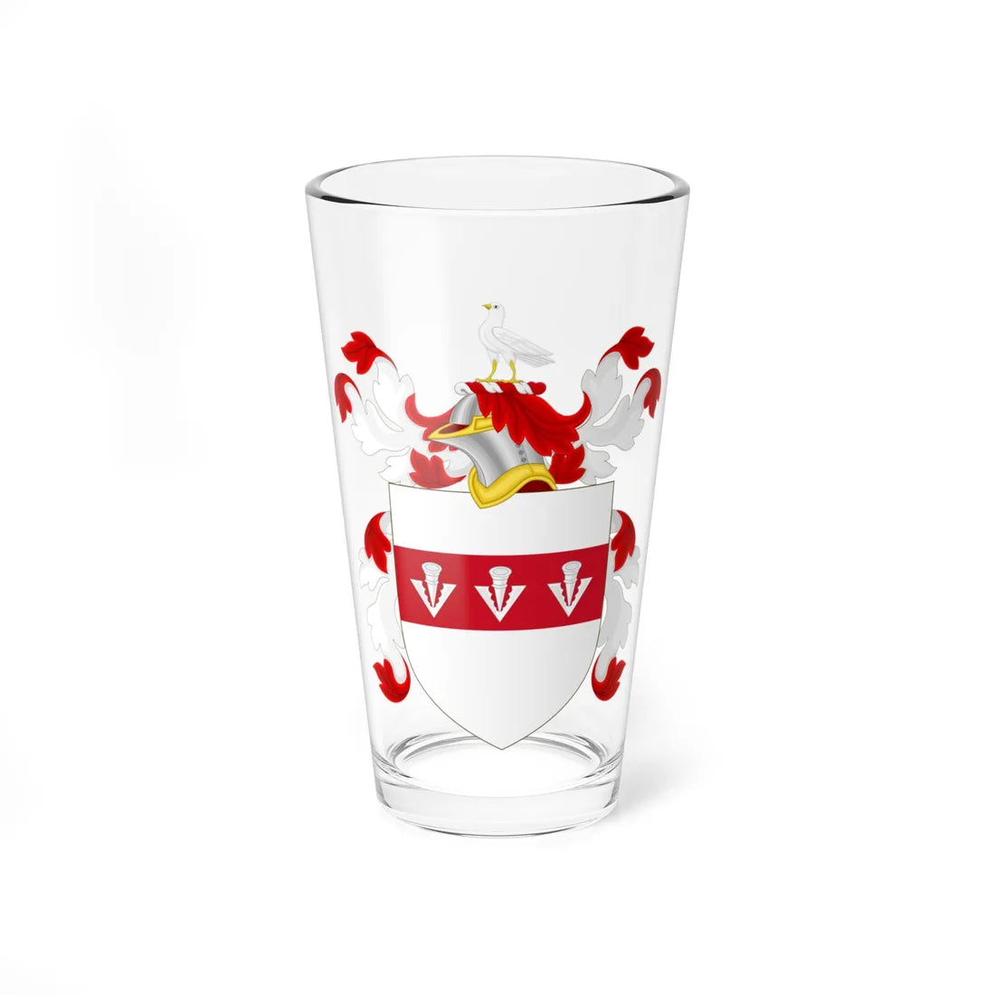 Coat of Arms of Richard Spaight (United States) (Coat of Arms) Pint Glass 16oz 16oz - Go Mug Yourself