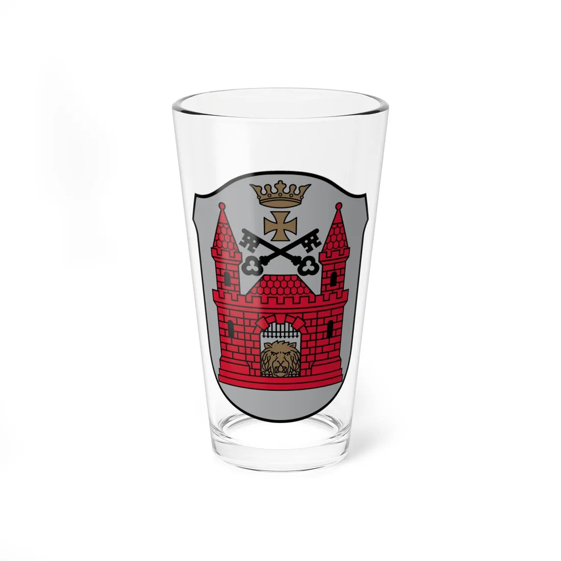 Coat of Arms of Riga small (Latvia) (Coat of Arms) Pint Glass 16oz 16oz - Go Mug Yourself