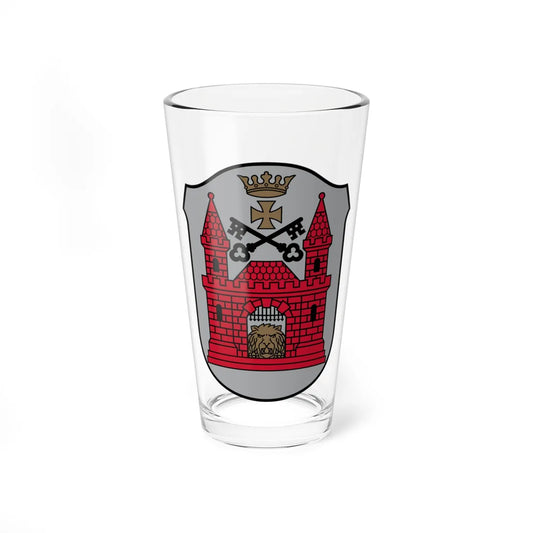 Coat of Arms of Riga small (Latvia) (Coat of Arms) Pint Glass 16oz 16oz - Go Mug Yourself