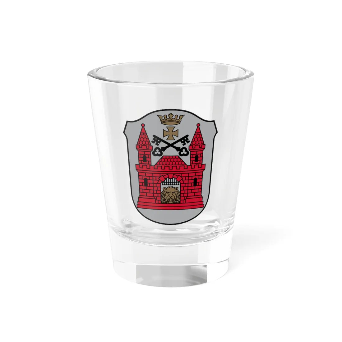 Coat of Arms of Riga small (Latvia) (Coat of Arms) Shot Glass 1.5oz 1.5oz - Go Mug Yourself
