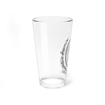 Coat of arms of Rio de Janeiro state - black (Brazil) (Coat of Arms) Pint Glass 16oz - Go Mug Yourself