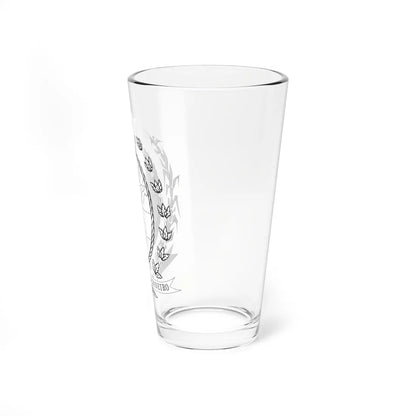 Coat of arms of Rio de Janeiro state - black (Brazil) (Coat of Arms) Pint Glass 16oz - Go Mug Yourself