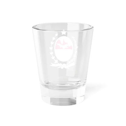Coat of arms of Rio de Janeiro state - magenta (Brazil) (Coat of Arms) Shot Glass 1.5oz - Go Mug Yourself