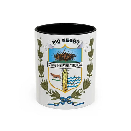 Coat of arms of Rio Negro Department - Accent Coffee Mug 11oz Black - Go Mug Yourself