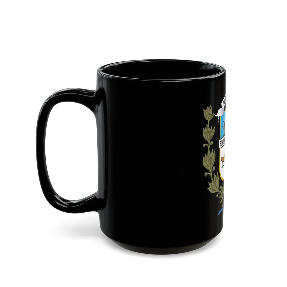 Coat of arms of Rio Negro Department - Black Coffee Mug-Go Mug Yourself