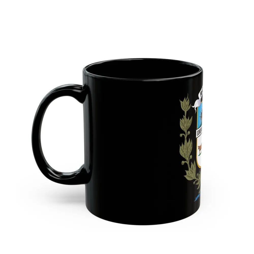 Coat of arms of Rio Negro Department - Black Coffee Mug-Go Mug Yourself