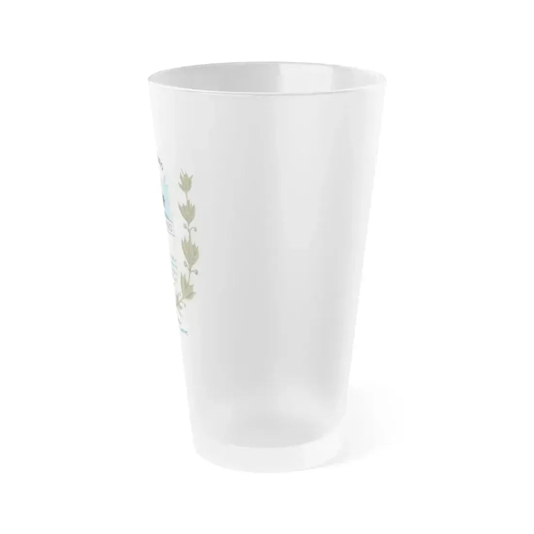 Coat of arms of Rio Negro Department - Frosted Pint Glass 16oz - Go Mug Yourself