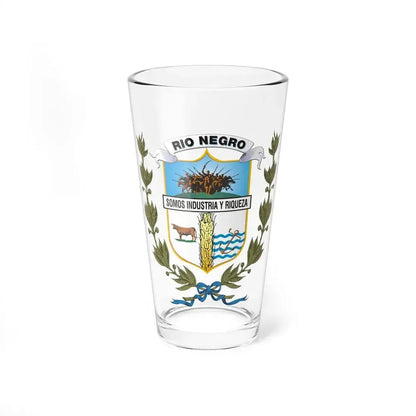 Coat of arms of Rio Negro Department - Pint Glass 16oz 16oz - Go Mug Yourself