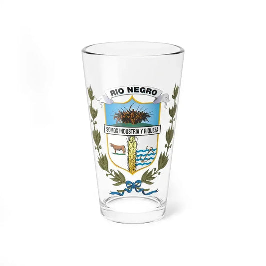 Coat of arms of Rio Negro Department - Pint Glass 16oz 16oz - Go Mug Yourself