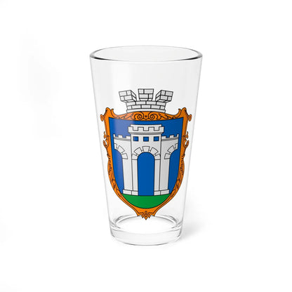 Coat of arms of Rivne UHT (Ukraine) (Coat of Arms) Pint Glass 16oz 16oz - Go Mug Yourself