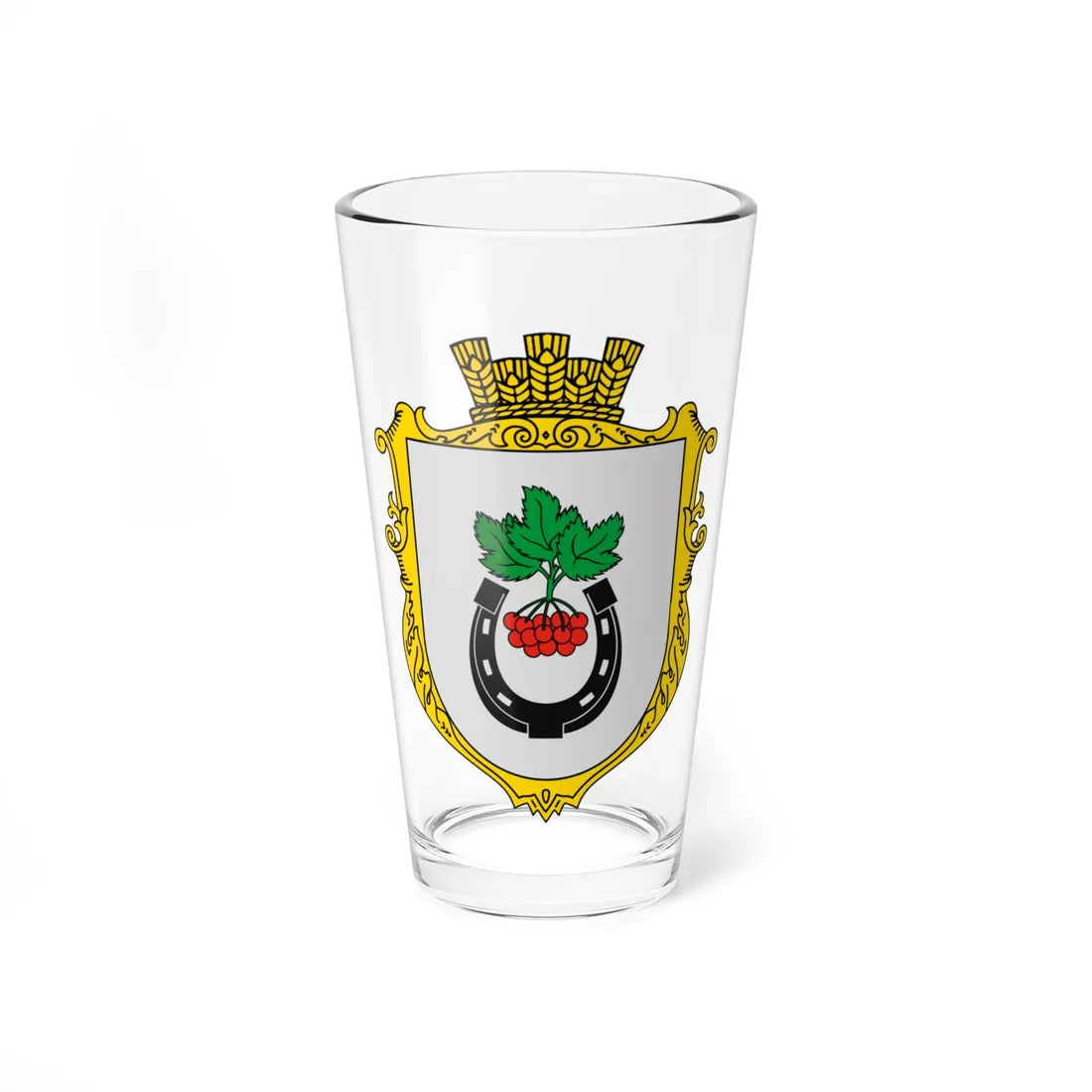 Coat of Arms of Rjasne-Ruske (Ukraine) (Coat of Arms) Pint Glass 16oz 16oz - Go Mug Yourself