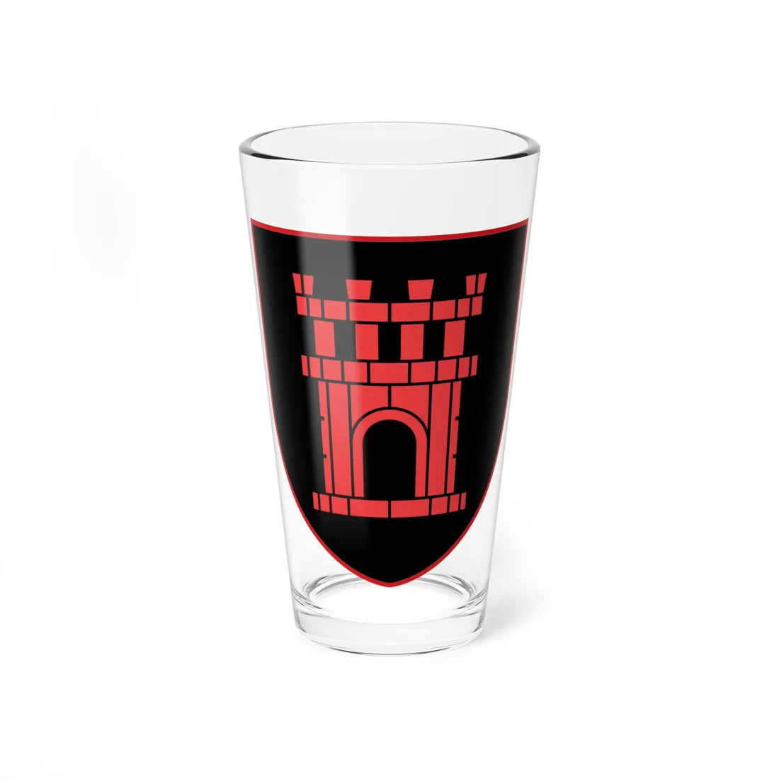 Coat of arms of Črnomelj since 2021 (Slovenia) (Coat of Arms) Pint Glass 16oz 16oz - Go Mug Yourself