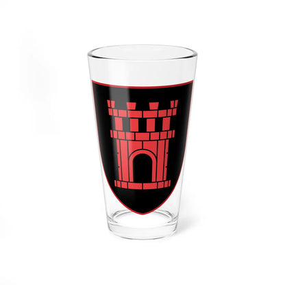 Coat of arms of Črnomelj since 2021 (Slovenia) (Coat of Arms) Pint Glass 16oz 16oz - Go Mug Yourself