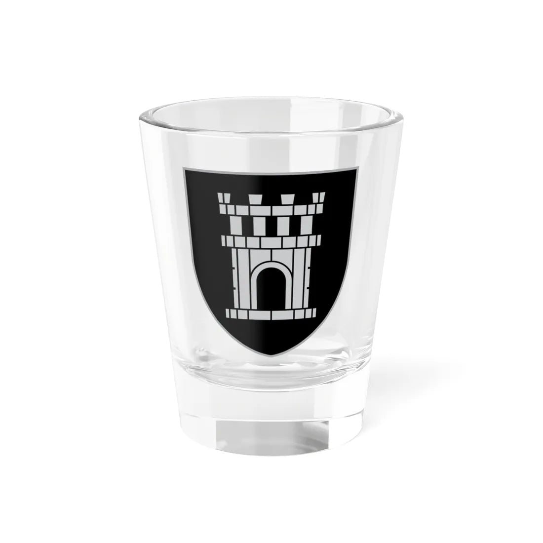 Coat of arms of Črnomelj variant (Slovenia) (Coat of Arms) Shot Glass 1.5oz 1.5oz - Go Mug Yourself