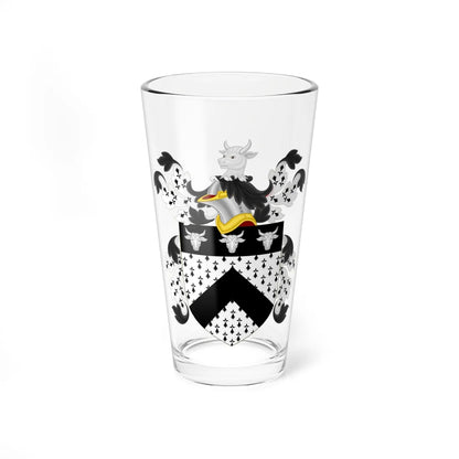 Coat of Arms of Robert Beverly (United States) (Coat of Arms) Pint Glass 16oz 16oz - Go Mug Yourself