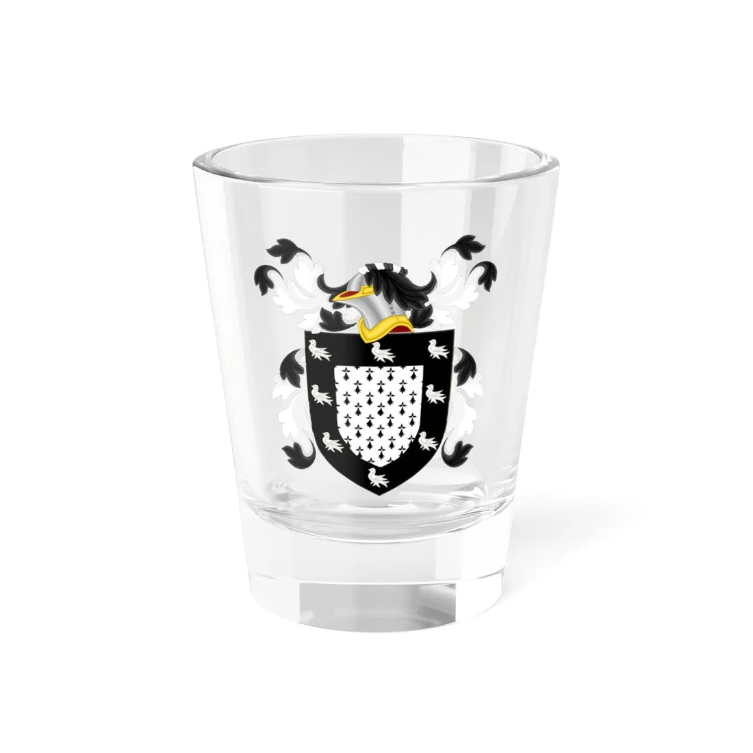 Coat of Arms of Robert Bolling (United States) (Coat of Arms) Shot Glass 1.5oz 1.5oz - Go Mug Yourself