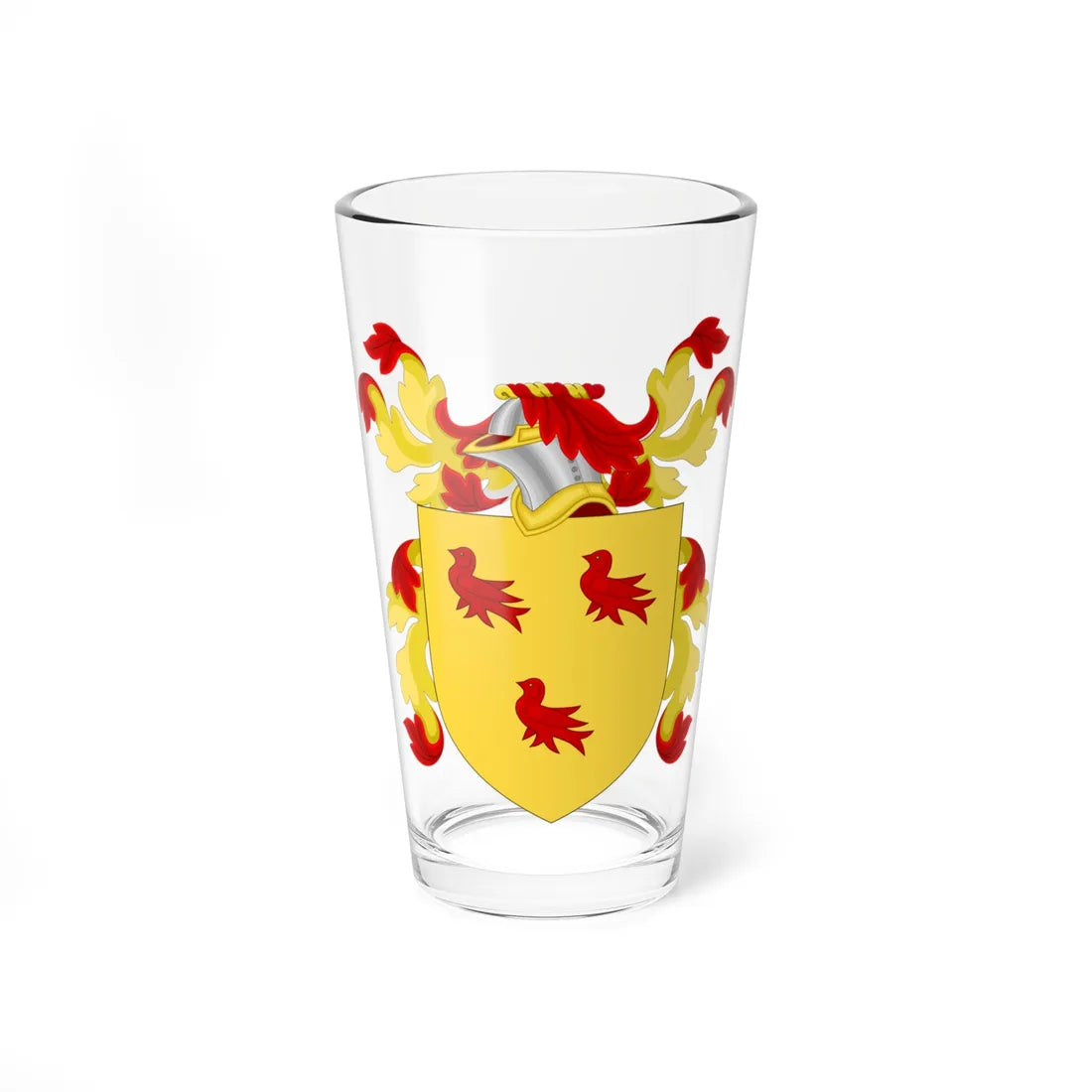 Coat of Arms of Robert Lee Ghormley (United States) (Coat of Arms) Pint Glass 16oz 16oz - Go Mug Yourself