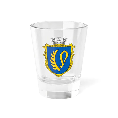 Coat of Arms of Rohatyn modern (Ukraine) (Coat of Arms) Shot Glass 1.5oz 1.5oz - Go Mug Yourself