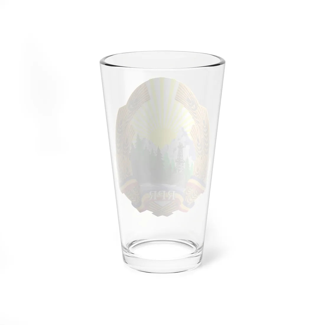Coat of arms of Romania 1948-1952 (Oman) (Coat of Arms) Pint Glass 16oz - Go Mug Yourself