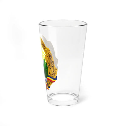 Coat of arms of Romania 1948-1952 (Oman) (Coat of Arms) Pint Glass 16oz - Go Mug Yourself