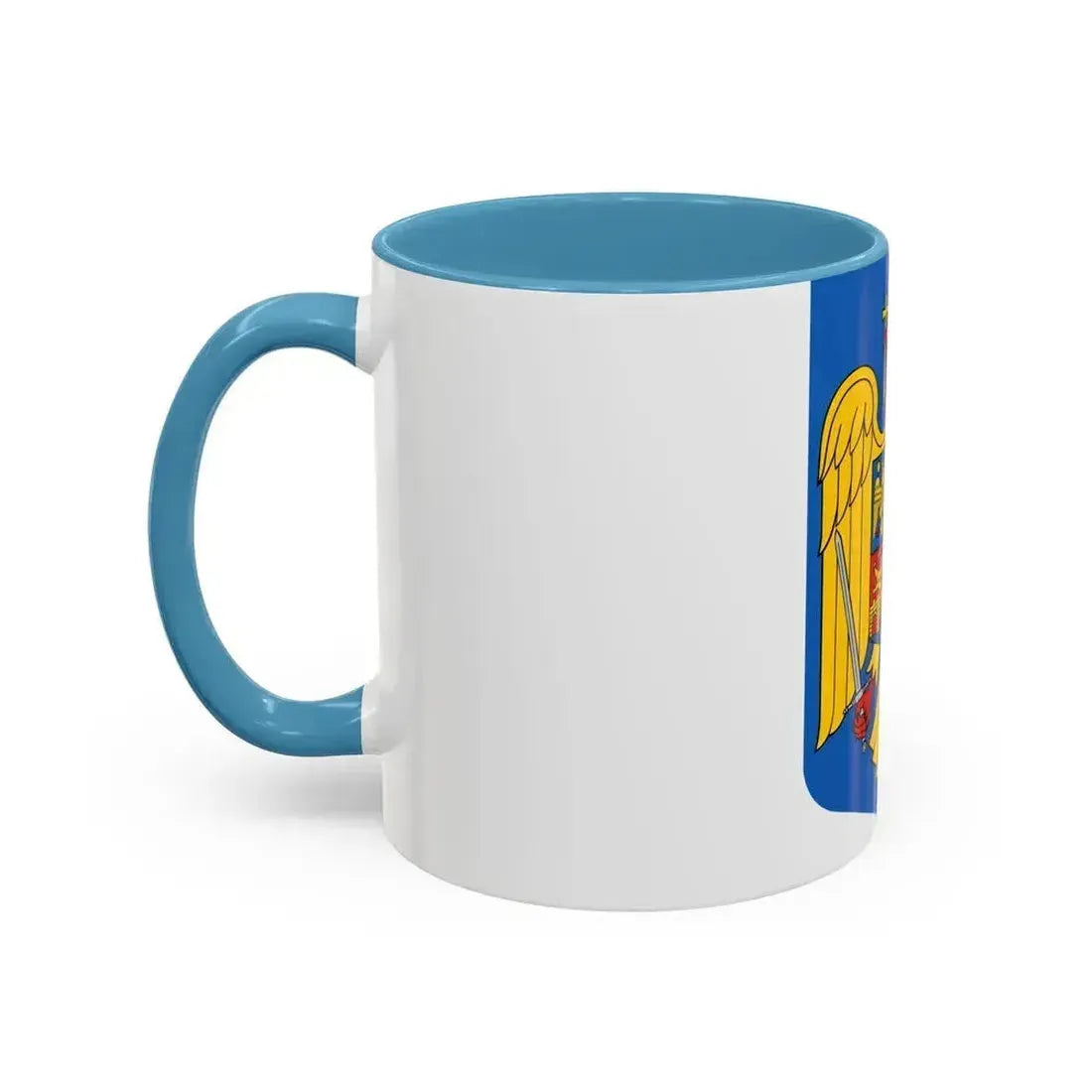 Coat of arms of Romania - Accent Coffee Mug - Go Mug Yourself