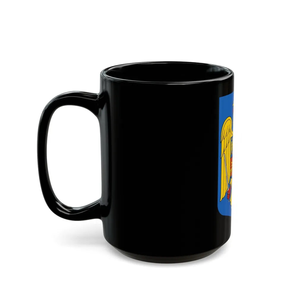 Coat of arms of Romania - Black Coffee Mug-Go Mug Yourself