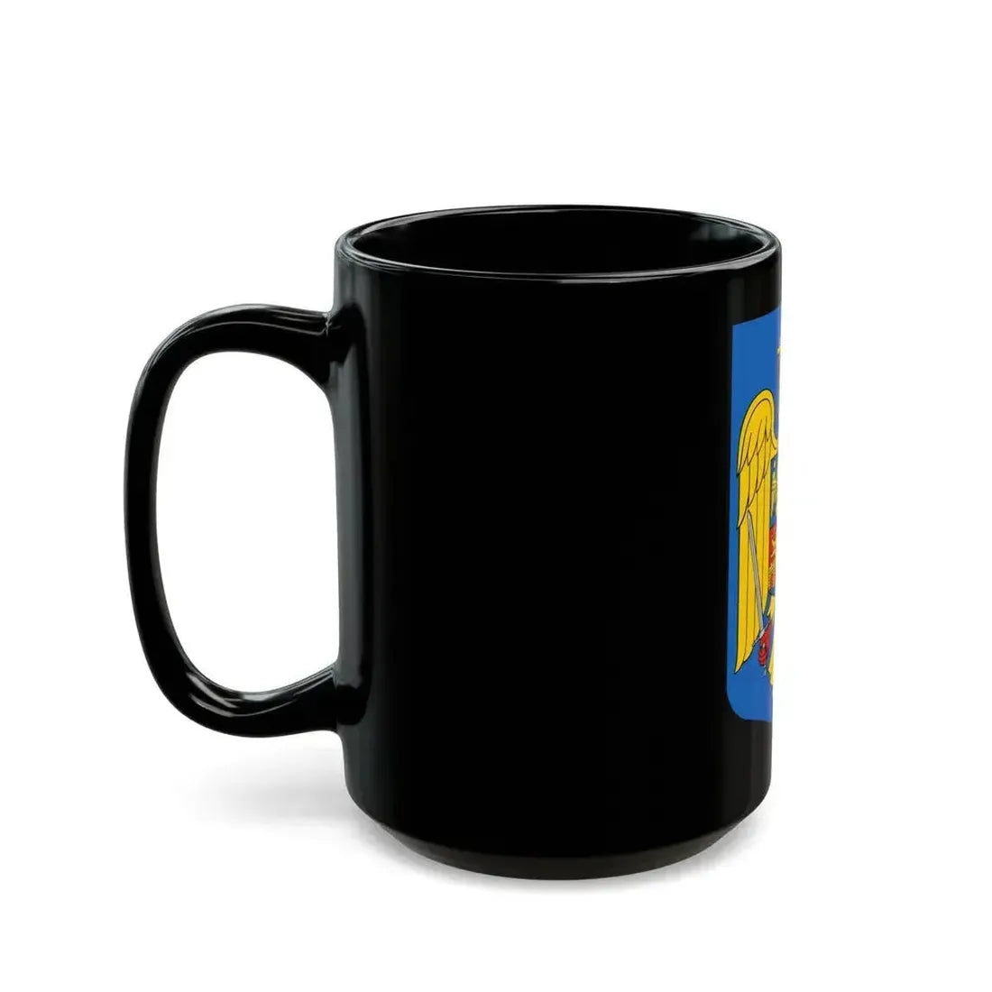 Coat of arms of Romania - Black Coffee Mug - Go Mug Yourself