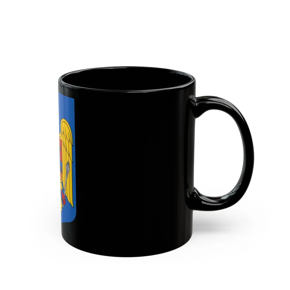 Coat of arms of Romania - Black Coffee Mug-Go Mug Yourself