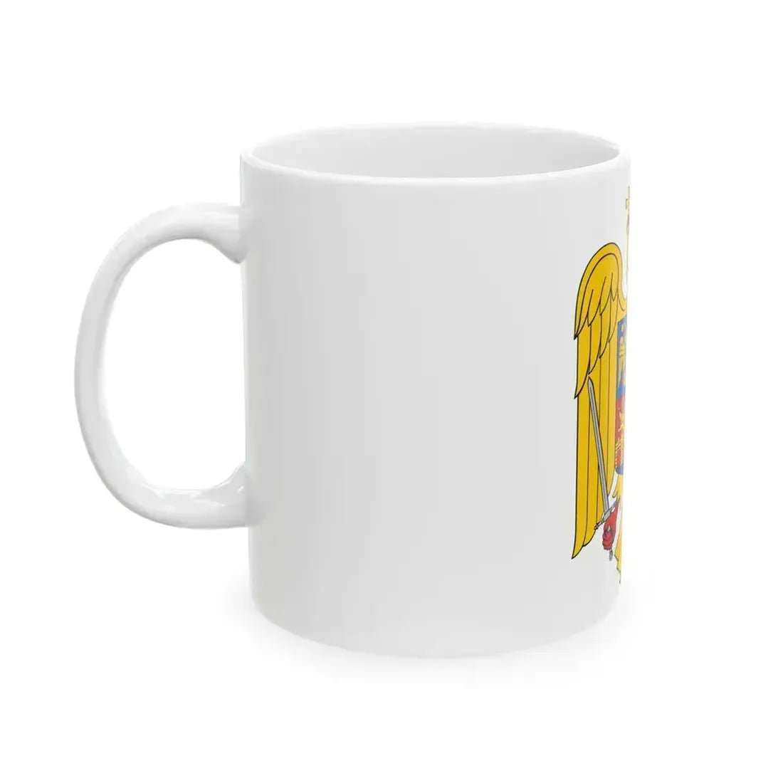 Coat of arms of Romania Eagle - White Coffee Mug - Go Mug Yourself