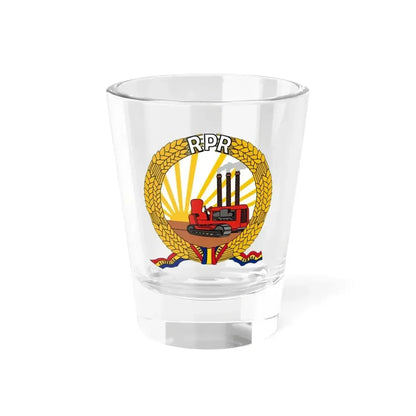 Coat of arms of Romania (January-March 1948) - Shot Glass 1.5oz 1.5oz - Go Mug Yourself
