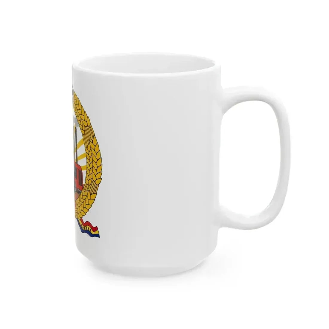 Coat of arms of Romania (January-March 1948) - White Coffee Mug - Go Mug Yourself