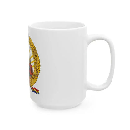 Coat of arms of Romania (January-March 1948) - White Coffee Mug - Go Mug Yourself