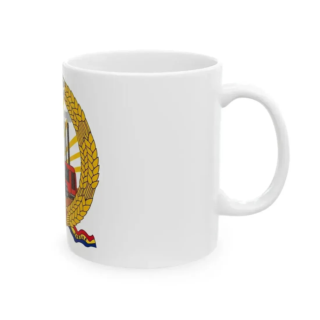 Coat of arms of Romania (January-March 1948) - White Coffee Mug - Go Mug Yourself