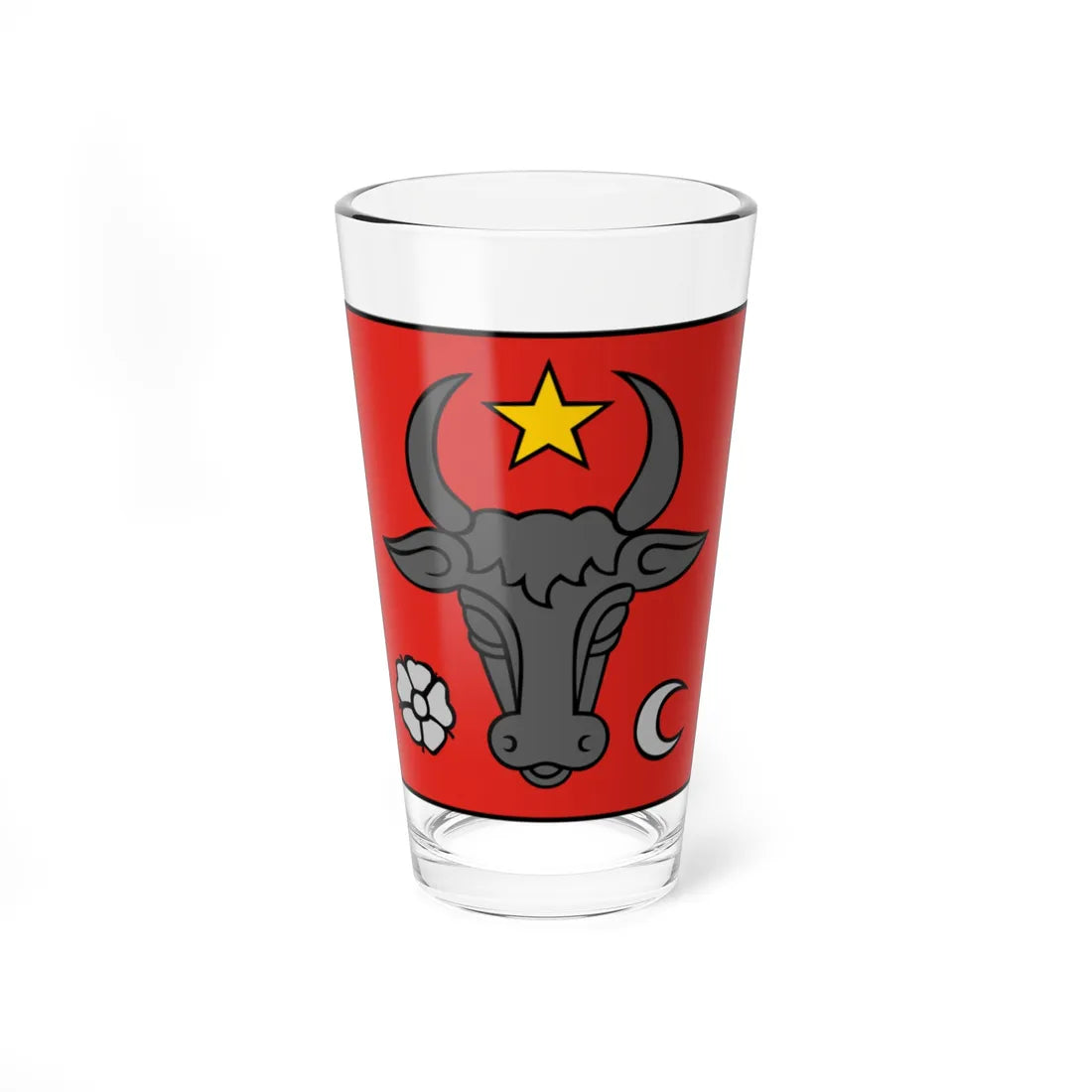 Coat of arms of Romania Moldavia (Oman) (Coat of Arms) Pint Glass 16oz 16oz - Go Mug Yourself