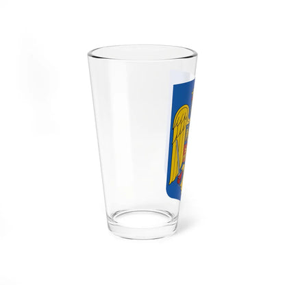 Coat of arms of Romania (Oman) (Coat of Arms) Pint Glass 16oz - Go Mug Yourself