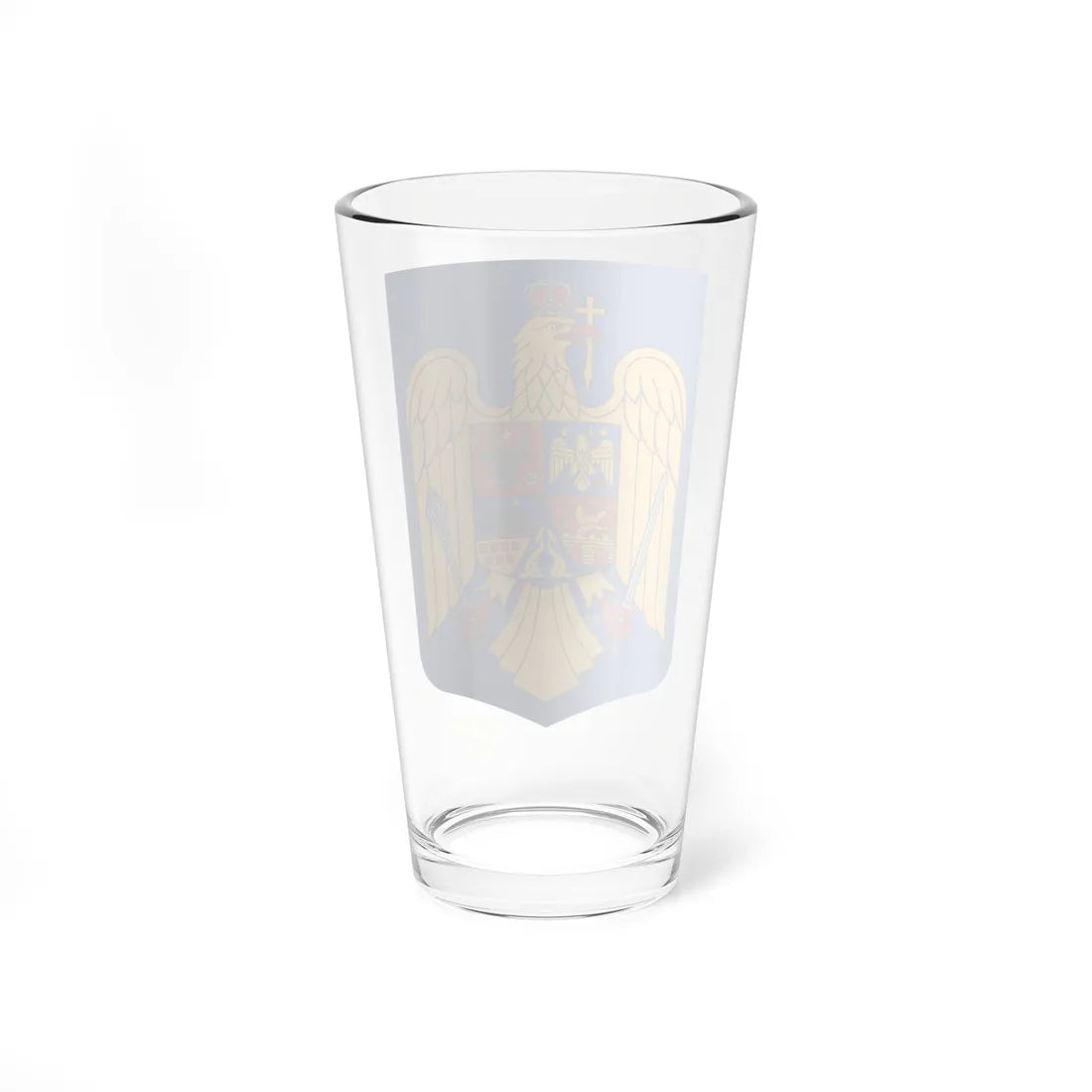 Coat of arms of Romania (Oman) (Coat of Arms) Pint Glass 16oz - Go Mug Yourself