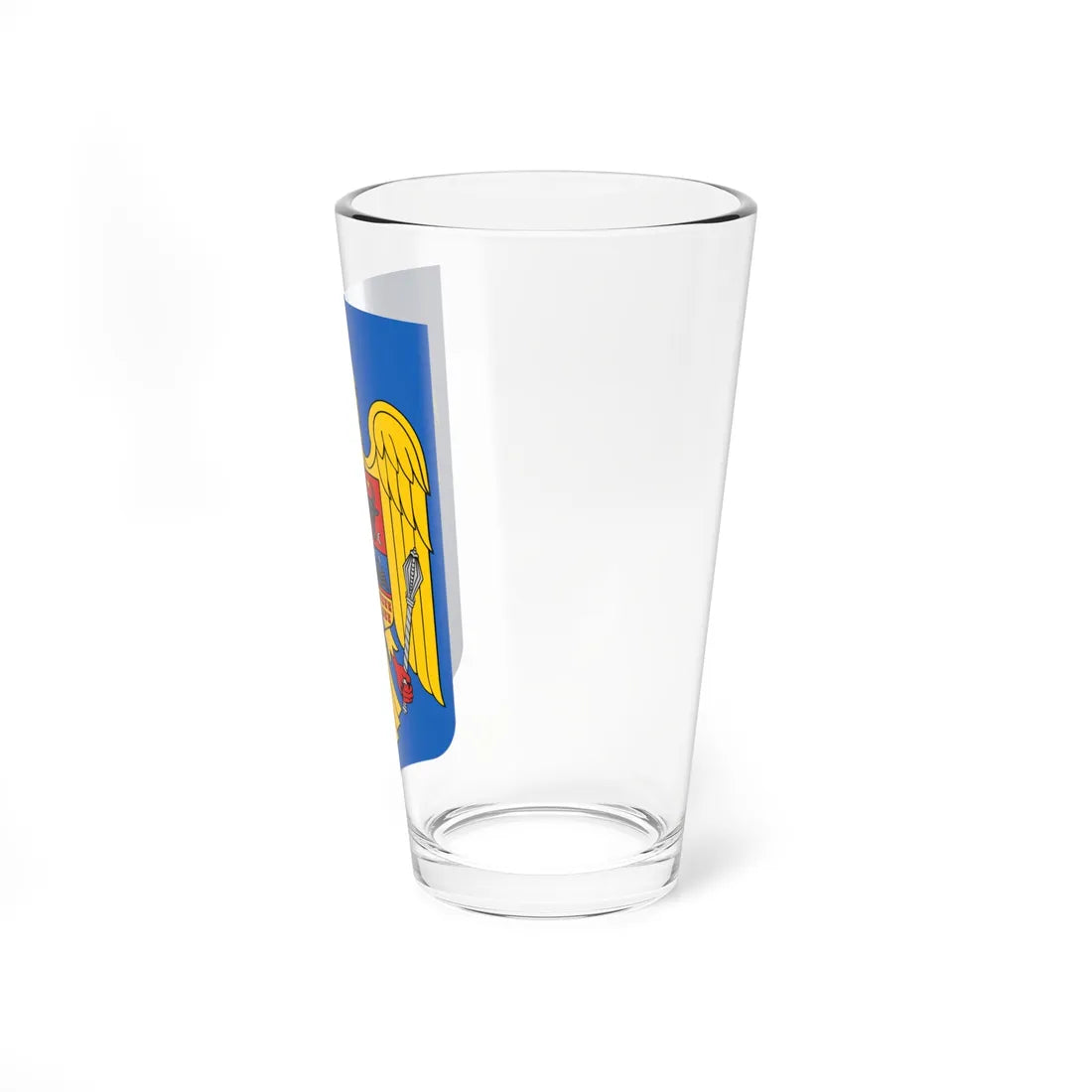 Coat of arms of Romania (Oman) (Coat of Arms) Pint Glass 16oz - Go Mug Yourself