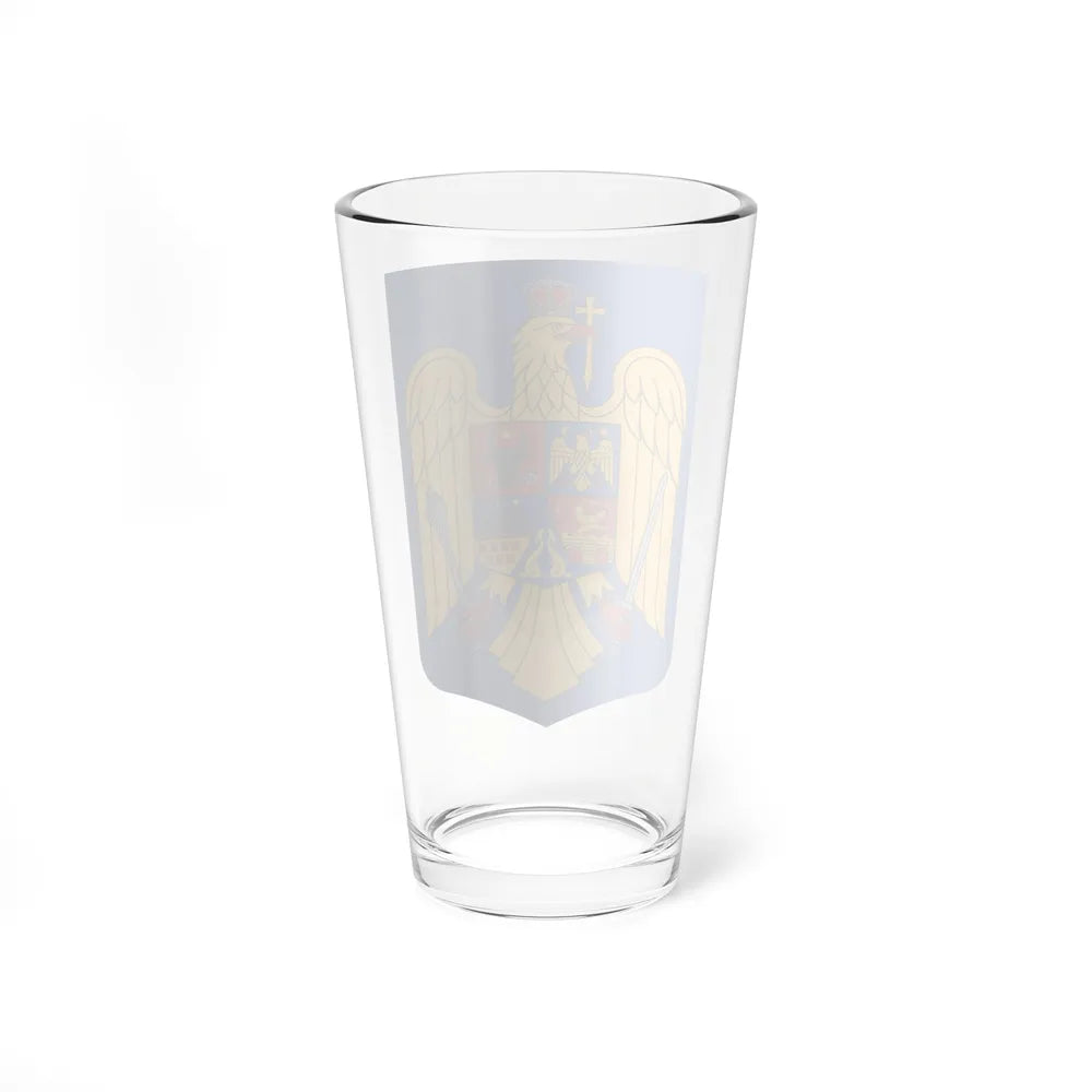 Coat of arms of Romania - Pint Glass 16oz-Go Mug Yourself