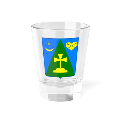 Coat of arms of Romny Raion Sumy Oblast (Ukraine) (Coat of Arms) Shot Glass 1.5oz 1.5oz - Go Mug Yourself