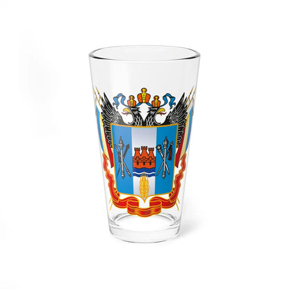 Coat of arms of Rostov Oblast (Russia) (Coat of Arms) Pint Glass 16oz 16oz - Go Mug Yourself