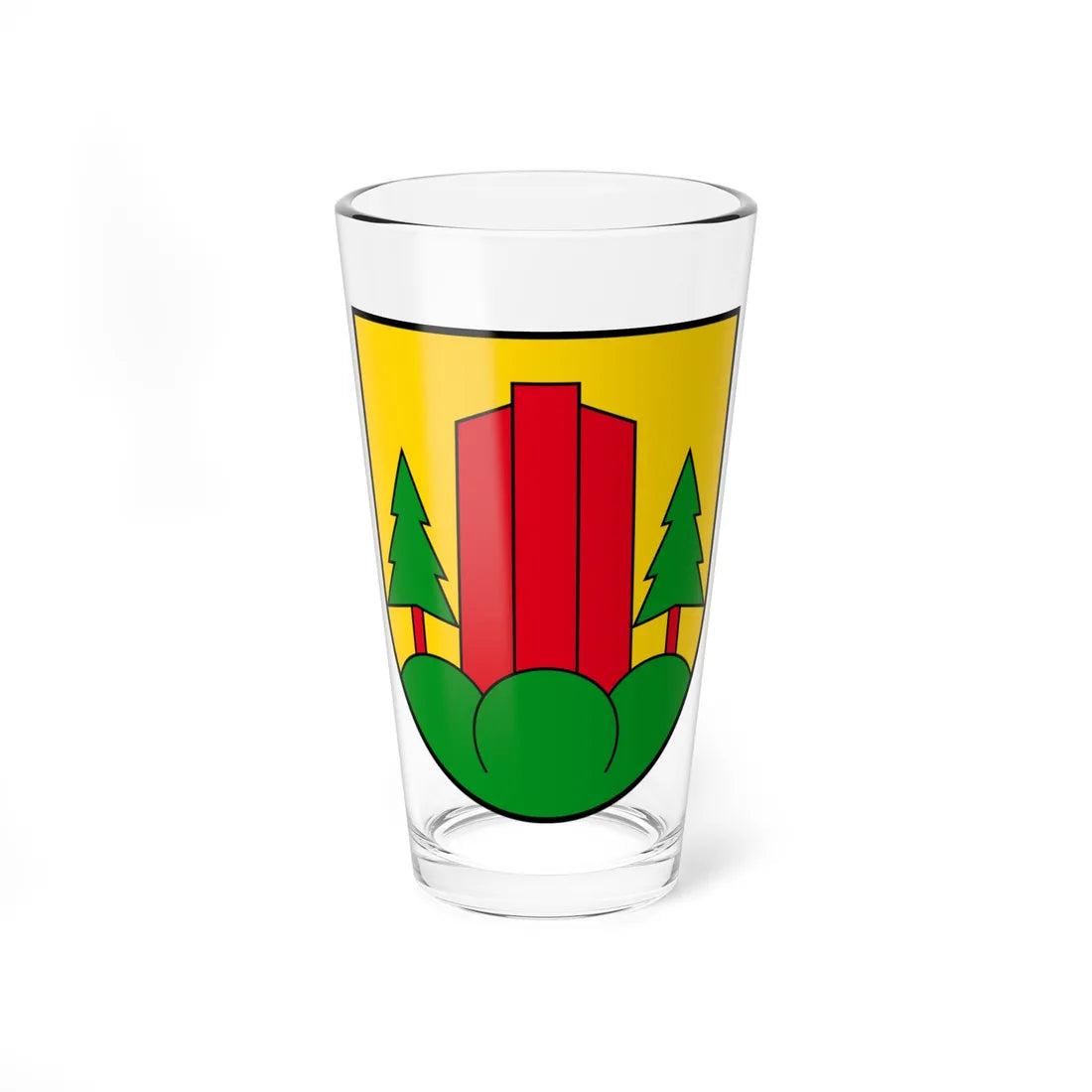Coat of arms of Rothenfluh (Switzerland) (Coat of Arms) Pint Glass 16oz 16oz - Go Mug Yourself