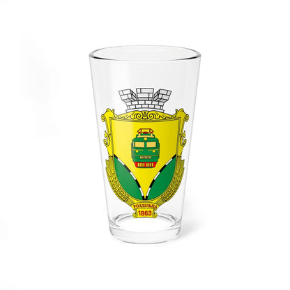 Coat of arms of Rozdilna (Ukraine) (Coat of Arms) Pint Glass 16oz 16oz - Go Mug Yourself