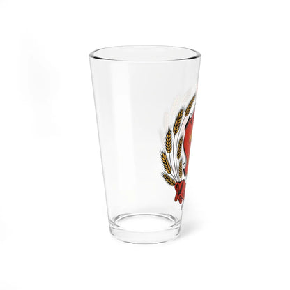 Coat of arms of RSFSR 1978 (Russia) (Coat of Arms) Pint Glass 16oz - Go Mug Yourself