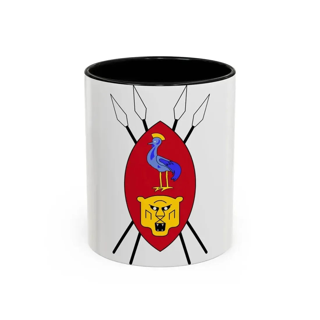 Coat of arms of Ruanda-Urundi - Accent Coffee Mug 11oz Black - Go Mug Yourself